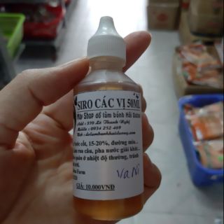 Siro golden farm lọ chiết 50ml vani