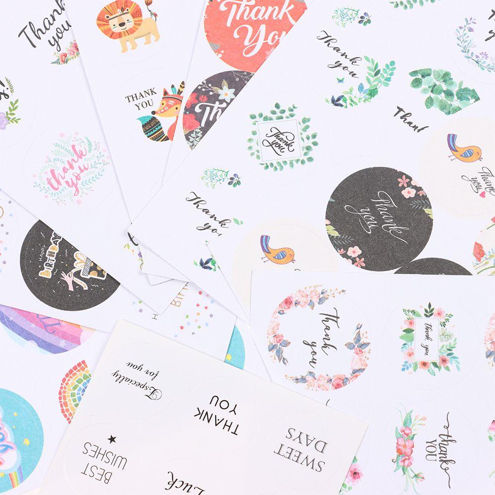 CHOOKEY Miếng Dán Trang Trí Sổ Tay In Chữ Thank You Độc Đáo DIY