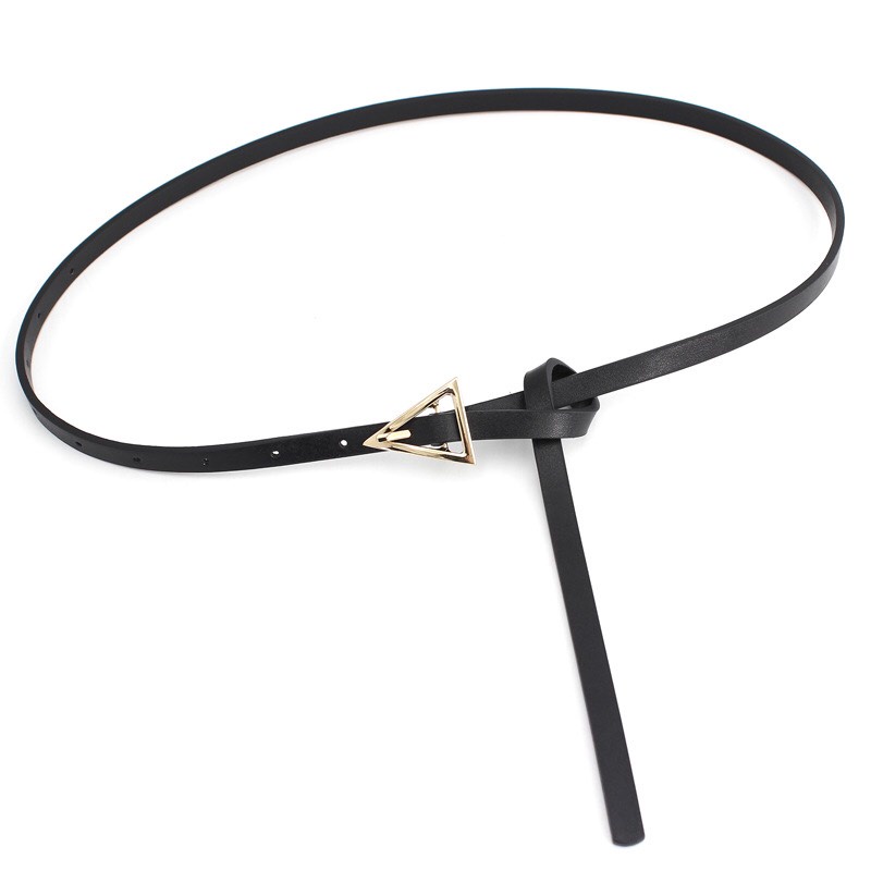 Thắt Lưng Nữ , đai váy áo  Mặt Kim Loại Tam Giác Bản Nhỏ