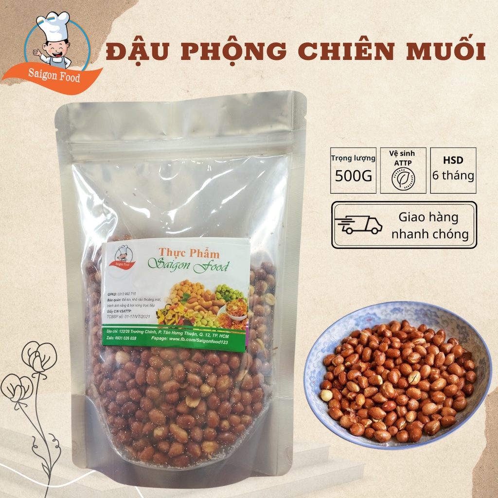 Đậu Phộng Chiên Muối Saigonfood 500g