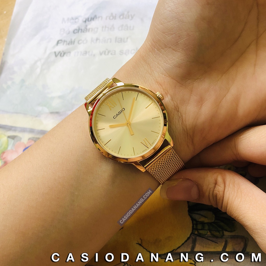 Đồng hồ nữ dây kim loại Casio chính hãng Anh Khuê LTP-E157MG-9ADF (32mm)