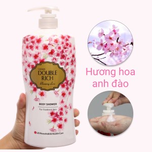 Sữa tắm hoa anh đào tinh tế Double Rich Love Blooming chai 800g