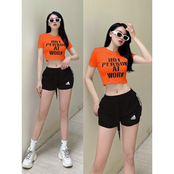 Quần tập đùi 2 lớp tập Gym Aerobic chạy thể dục chất thun xi dù co giãn 4 chiều đẹp