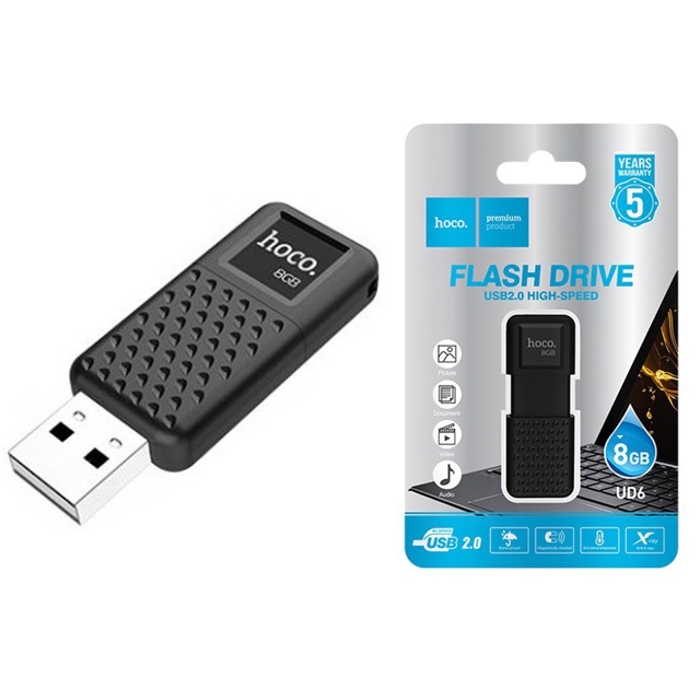 [Mã ELFLASH5 giảm 20K đơn 50K] USB Hoco UD6 Intelligent 2.0 Chính Hãng - USB Đầy Đủ Dung Lượng (4G/8G/16G/32G/64G/128G)