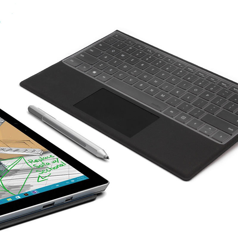 bảo vệ bàn phím TPU Surface Pro 7,6,5,4 Surface Go,2 Surface Laptop, trong suốt siêu mỏng