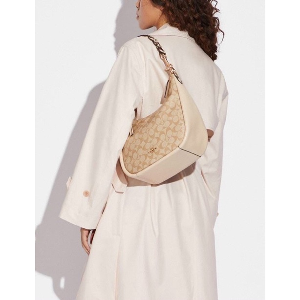 Túi đeo chéo đeo vai nữ Coach hobo dáng túi ống size to, dư xịn, màu mới đẹp