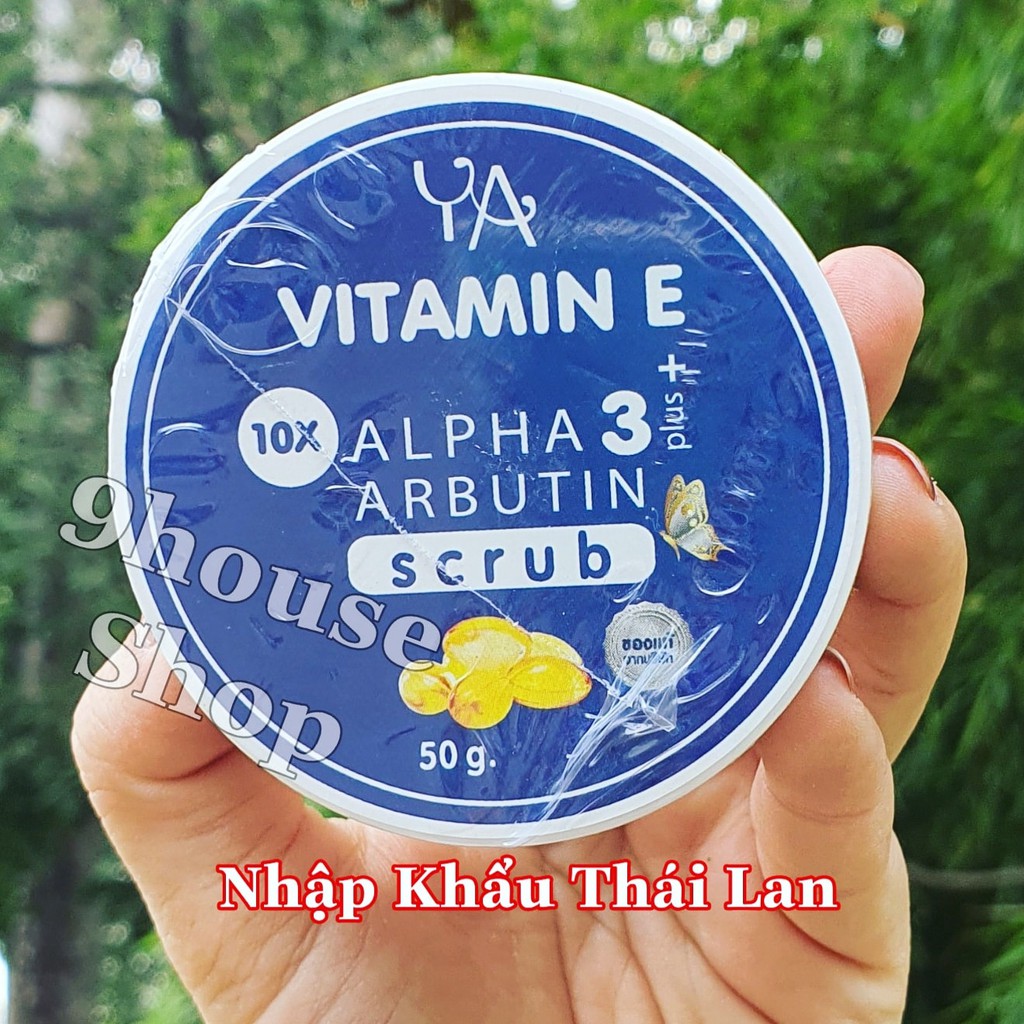 01 Hủ Tẩy Tế Bào Chết Vitamin E ALPHA ARBUTIN 3+Plus Thái Lan (Hủ XANH)
