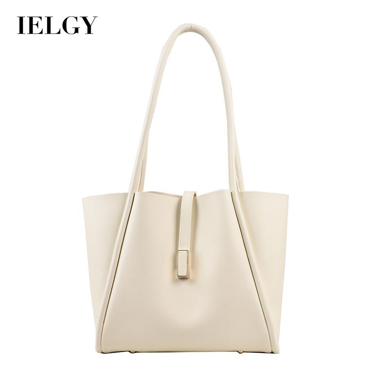 Túi đeo vai IELGY cỡ lớn màu sắc đơn giản thời trang cho nữ