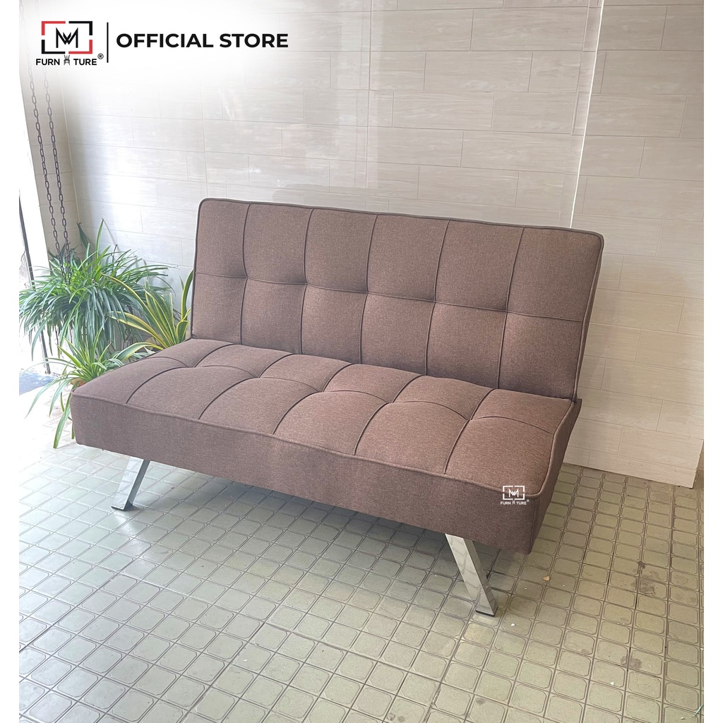 Sofa mini size 1m2 với 3 chức năng và chân inox lắp ráp tiện lợi thương hiệu MW FURNITURE