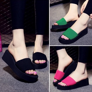 Dép Sandal Đế Xuồng Phẳng Quai Co Giãn Chống Trượt Dành Cho Nữ