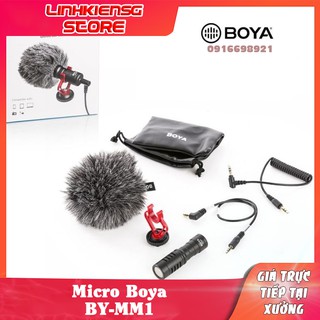 Micro Boya BY-MM1 thu âm cao cấp cho máy ảnh DSLR, action camera, và điện thoại