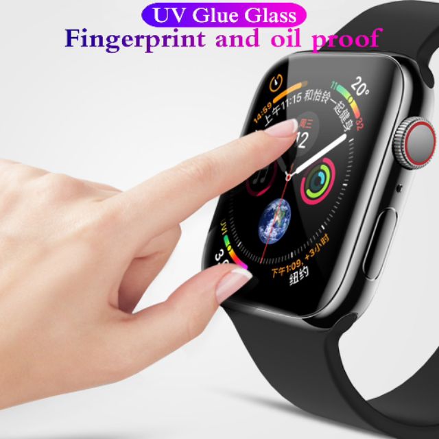 [Mã ELORDER5 giảm 10k đơn 20k] Dán Màn Hình Cường Lực UV Apple Watch đủ size 38 , 40 , 42 , 44 mm