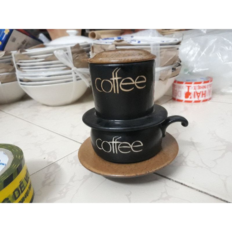 Bộ phin pha cà phê sứ cao cấp Coffee