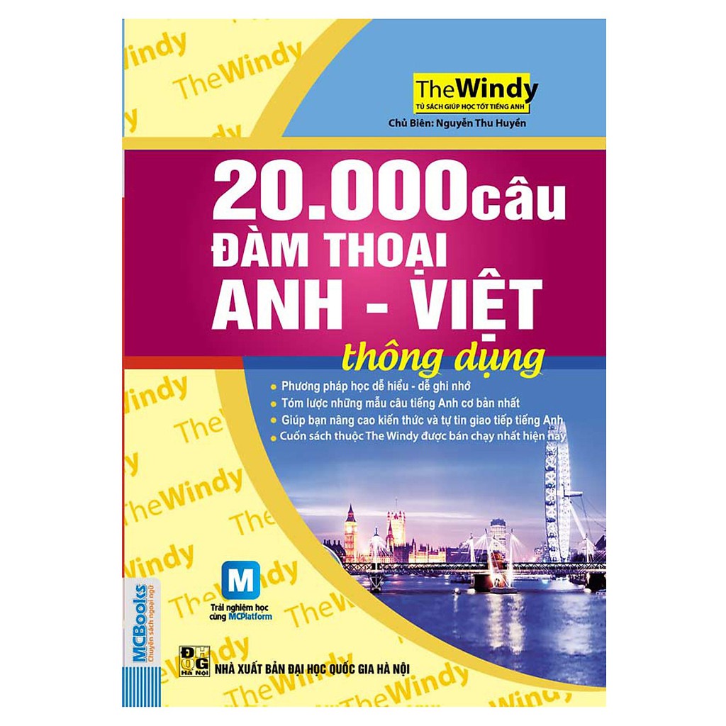 Sách - 20.000 Câu Đàm Thoại Anh - Việt Thông Dụng (Dùng Kèm App MCBooks)