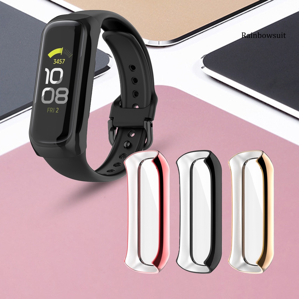 Ốp Bảo Vệ Mặt Đồng Hồ Thông Minh Bằng Pc Mạ Điện Chống Sốc Cho Samsung Galaxy Fit2 Sm-R220