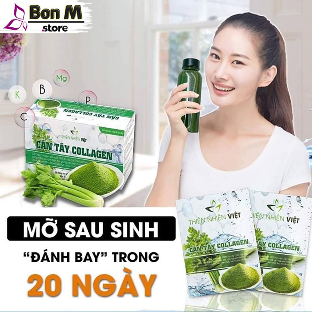 Cần Tây Collagen Thiên Nhiên Việt - Hộp 30 gói, Tem Điện Tử Chính Hãng | BigBuy360 - bigbuy360.vn