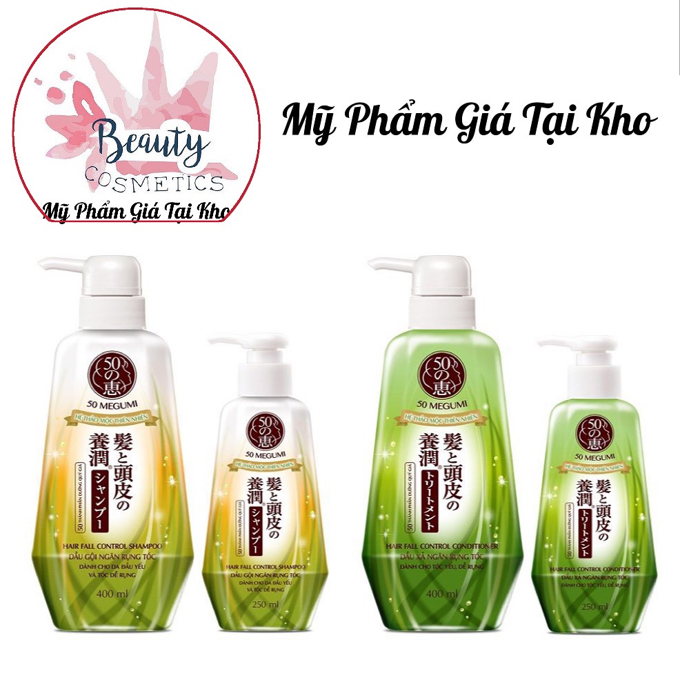 Dầu gội và Dầu xả ngăn rụng tóc Megumi Hair Fall Control 250ml