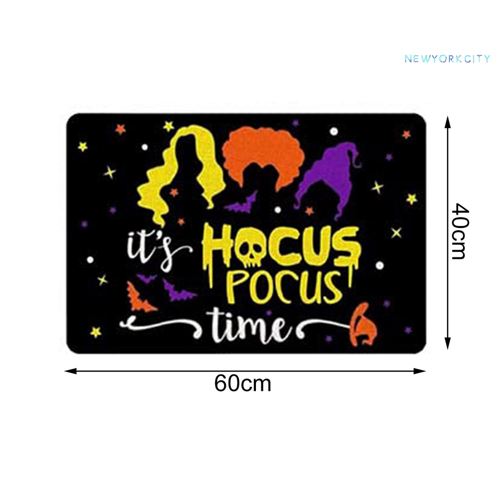 Thảm Chùi Chân Chống Trượt In Họa Tiết Halloween Bảo Vệ Cho Bé