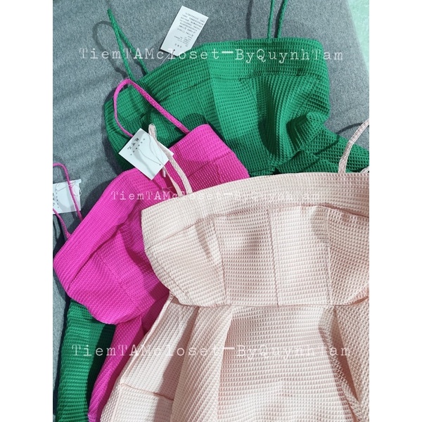 Đầm xoè xốp pupply cúp ngực 2 dây sang chảnh