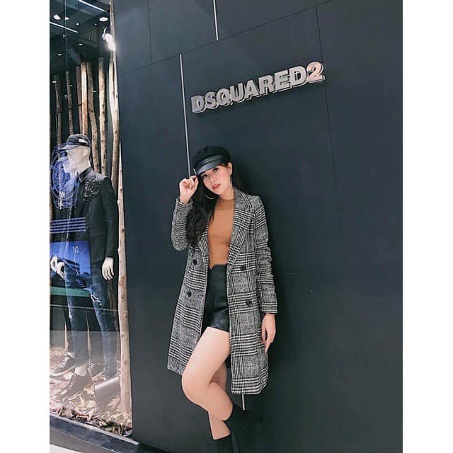 Áo khoác măng tô dáng dài phong cách | BigBuy360 - bigbuy360.vn