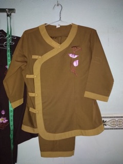 Bộ đồ đi chùa Nữ chữ TÂM