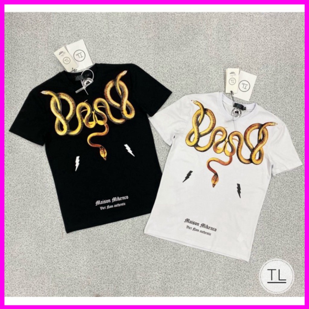 Áo phông nam in 3d rắn vàng chất liệu thun lạnh cao cấp