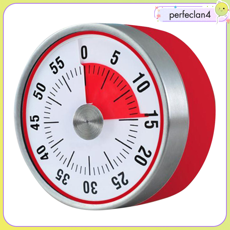 🍁perfeclane3 Inch Kitchen Mechanical Timer Cooking Clock with Magnet Base Alarm Cooking