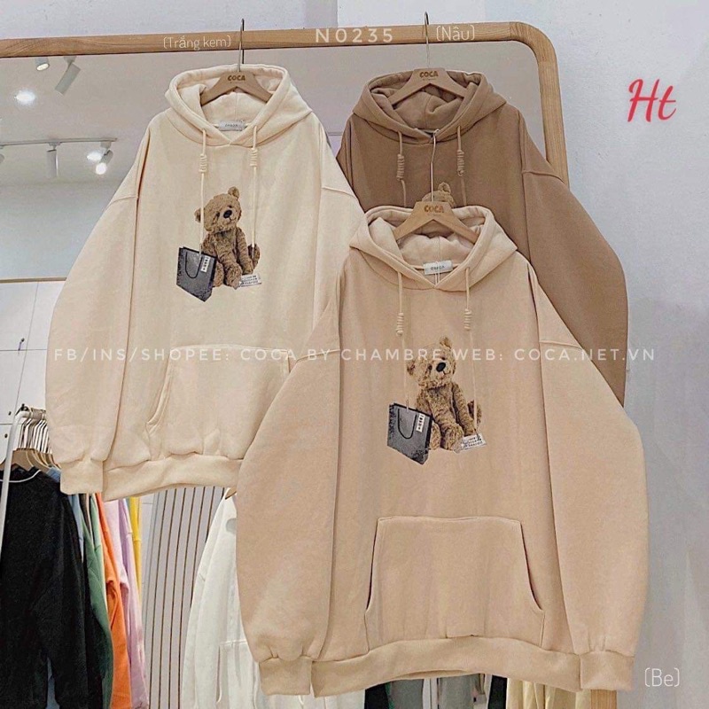 Áo hoodie Cotton gấu túi xách H2A | BigBuy360 - bigbuy360.vn