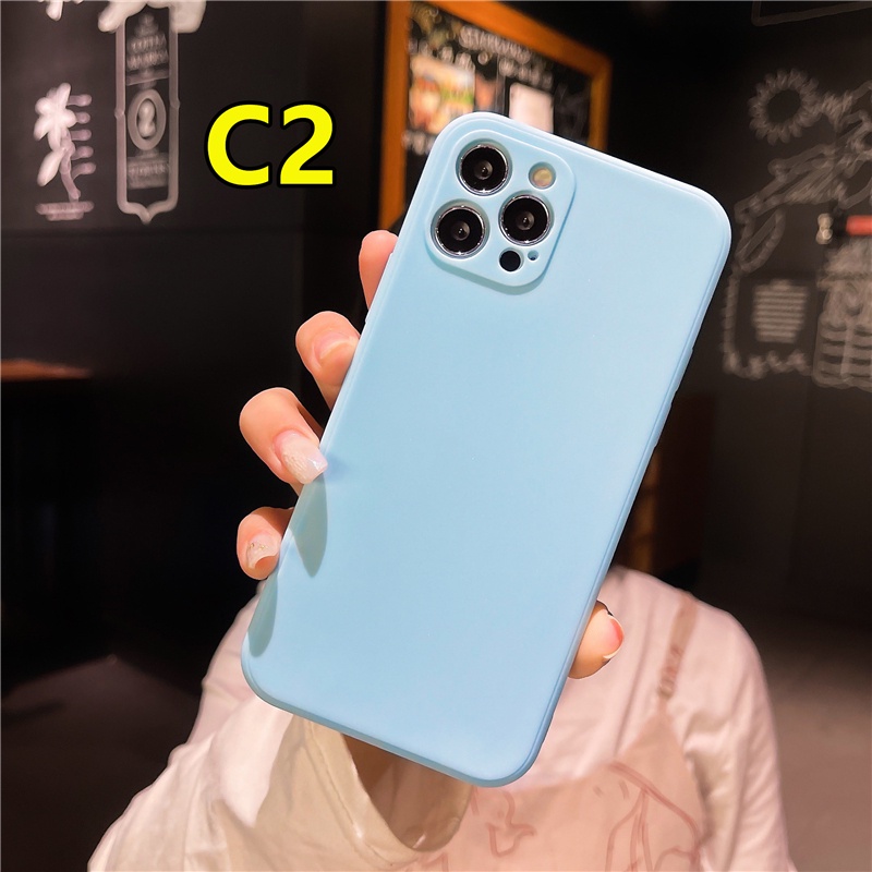 Ốp silicon Màu Trơn Cá Tính Cho Oppo A15 A94 A93 A54 A53 2020 A92 A33 2020 A5S Reno 4lite Reno 4f Reno 5f A15S F17 F19 Pro A52 A7 A32 A72 A53S