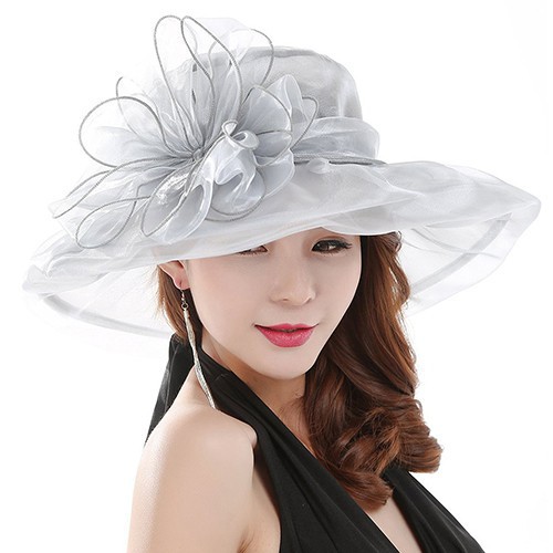 Mũ tai bèo thời trang phối màn lưới và nơ thời trang cá tính