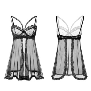 Váy ngủ voan ren dây tim có gọng VN23 P1645