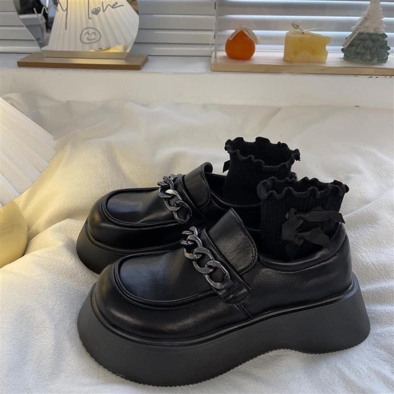 GIÀY LOLITA dây xích đế cao Hàng Quảng châu