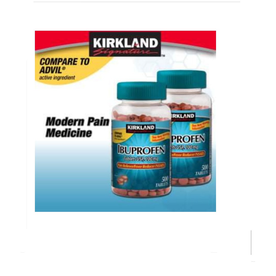 Ibuprofen Tablets 200mg Kirkland ( C/500 viên)