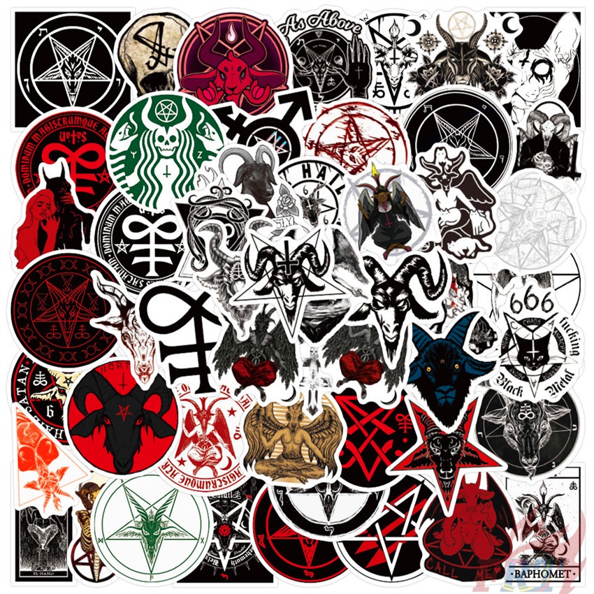 Miếng dán đề can unk Darkness Hell - Satan VS Pan Series 01 không thấm nước độc đáo