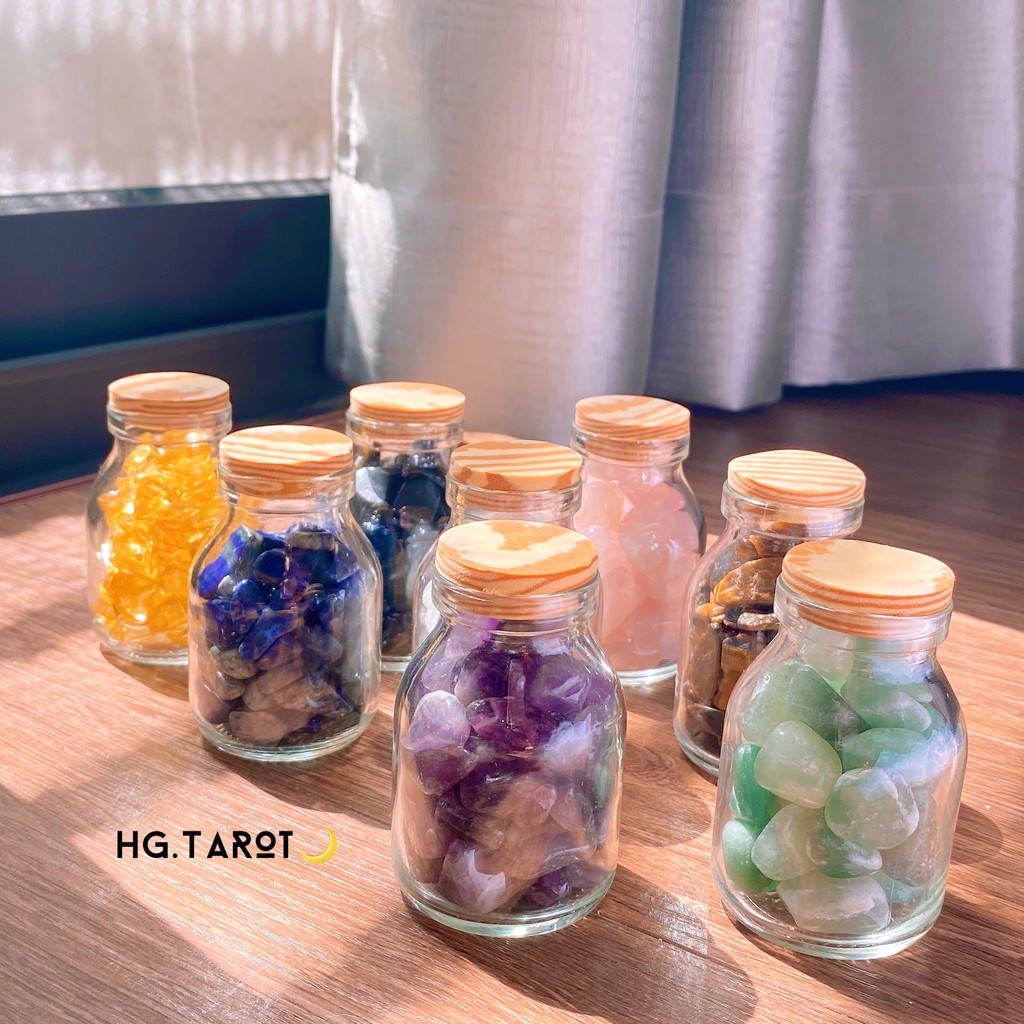 Hũ Đá Thanh Tẩy Tarot Đá Phong Thủy Loại 50ML Hg.Decor