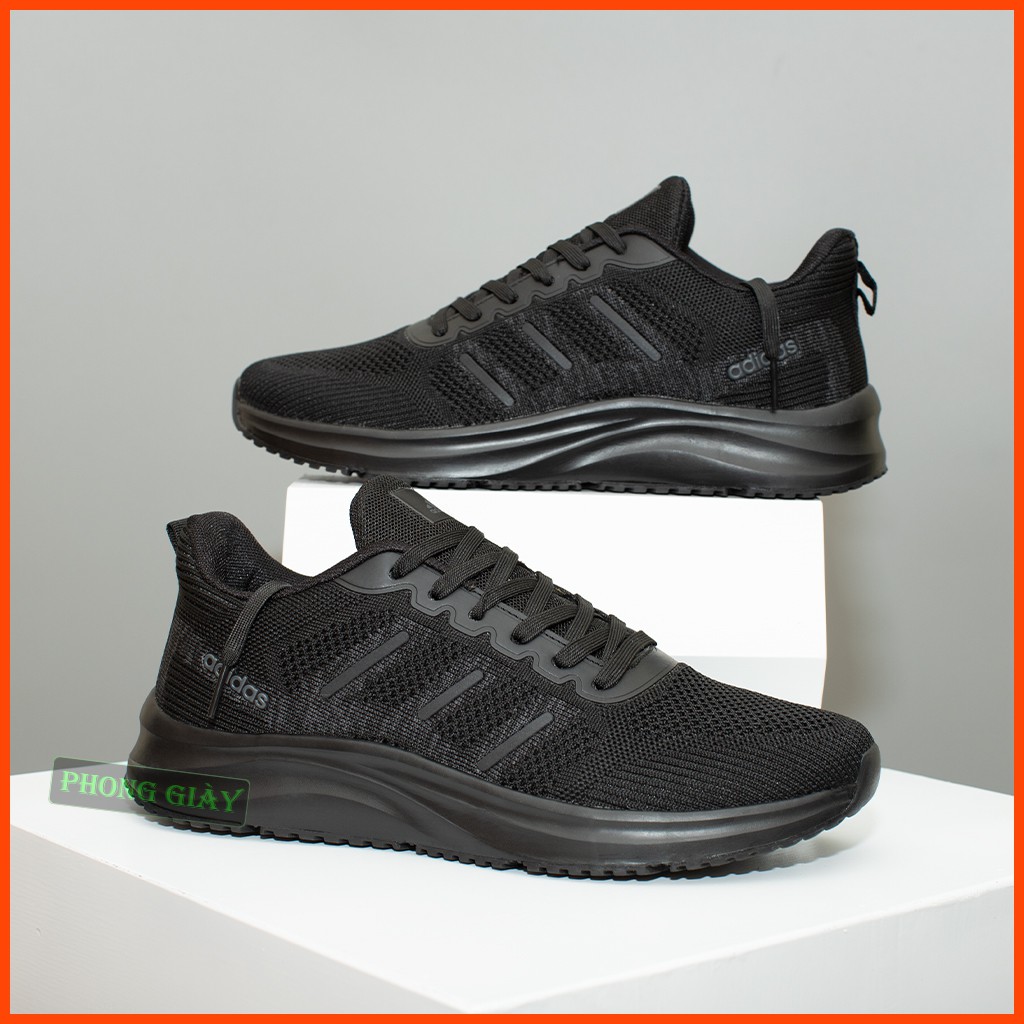 Giày sneaker nam giày thể thao nam A529 màu đen full giày chạy bộ giày ulzzang nam giày thời trang nam