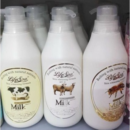 Sữa tắm trắng da LifeSPA Milk nhật bản 500ml