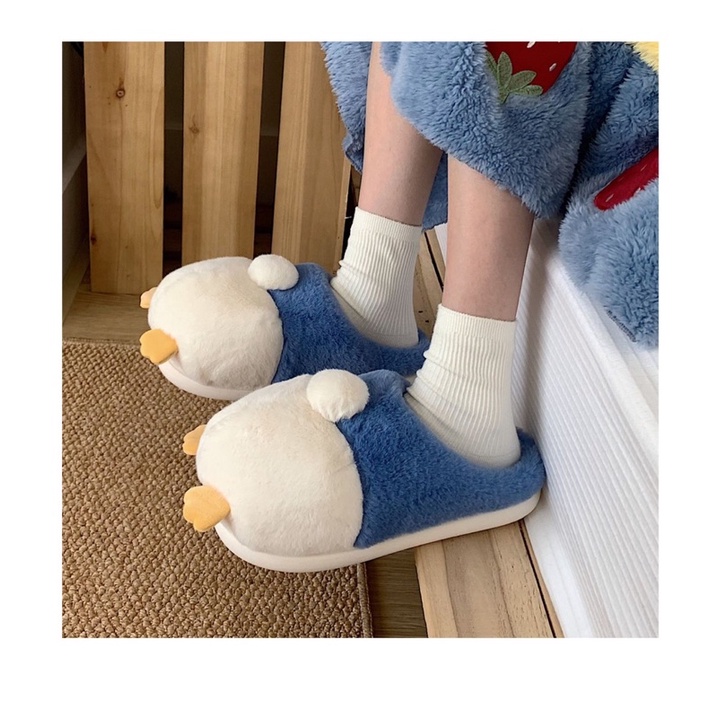 Dép bông cute đế xốp chống trơn đi được cả ngoài đường hàng sẵn