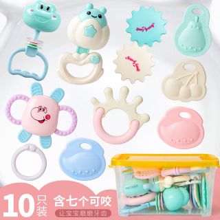 Sét xúc xắc gặm nướu 10 món cho bé