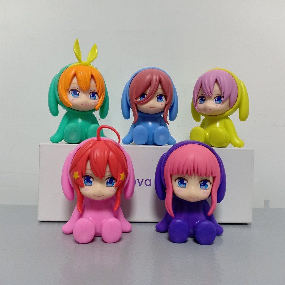Mô hình chibi nhà có 5 nàng dâu, mô hình anime Gotoubun no Hanayome 9 cm
