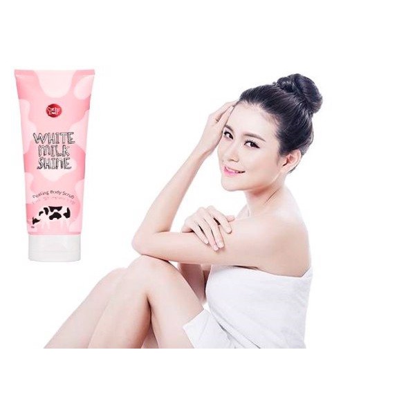 GEL TẨY TẾ BÀO CHẾT CATHYDOLL WHITE MILK SHINE Peeling Body Scrub 320ml từ Thái Lan