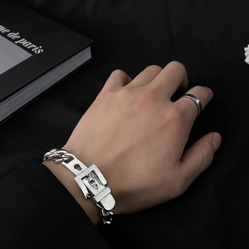 Vòng Tay Kim Loại Thiết Kế Đơn Giản Thời Trang