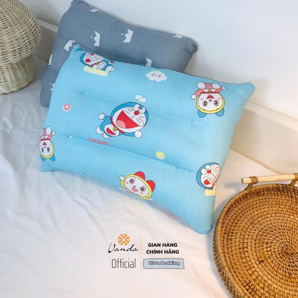 Gối đầu cho bé, gối massage VANDA họa tiết dễ thương nghộ nghĩnh thiết kế có rãnh thoáng khí