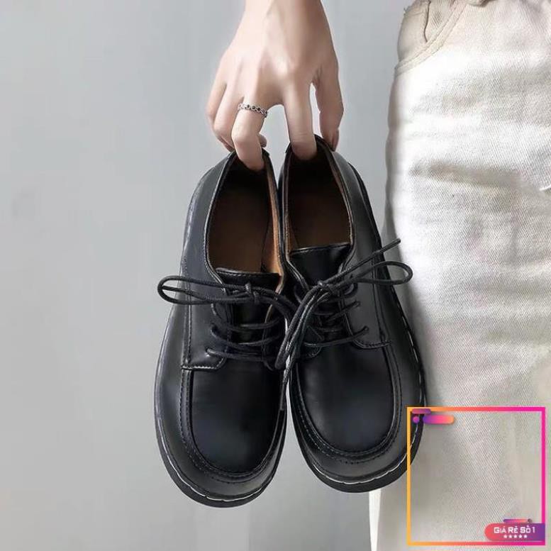 |HÌNH THẬT - HÀNG LOẠI 1| Giày nữ/ Giày oxford da trơn buộc dây đế bằng cao 3cm (4 ảnh cuối hình thật) -v01 | BigBuy360 - bigbuy360.vn