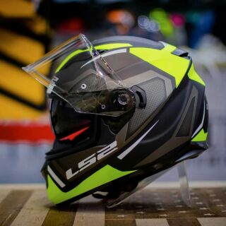 [NHẬP KHẨU] MŨ BẢO HIỂM FULLFACE LS2 FF320 2 KÍNH VÀNG ĐEN (TẶNG PINLOCK 750K)
