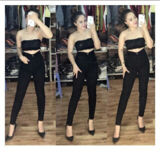 Quần Jean nữ lưng cao qua rốn