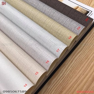 [GIẤY CÓ ÁNH KIM ] Giấy dán tường vân vải sang trọng , không keo .khổ 53 cm ,dán phòng khách ,phòng ngủ