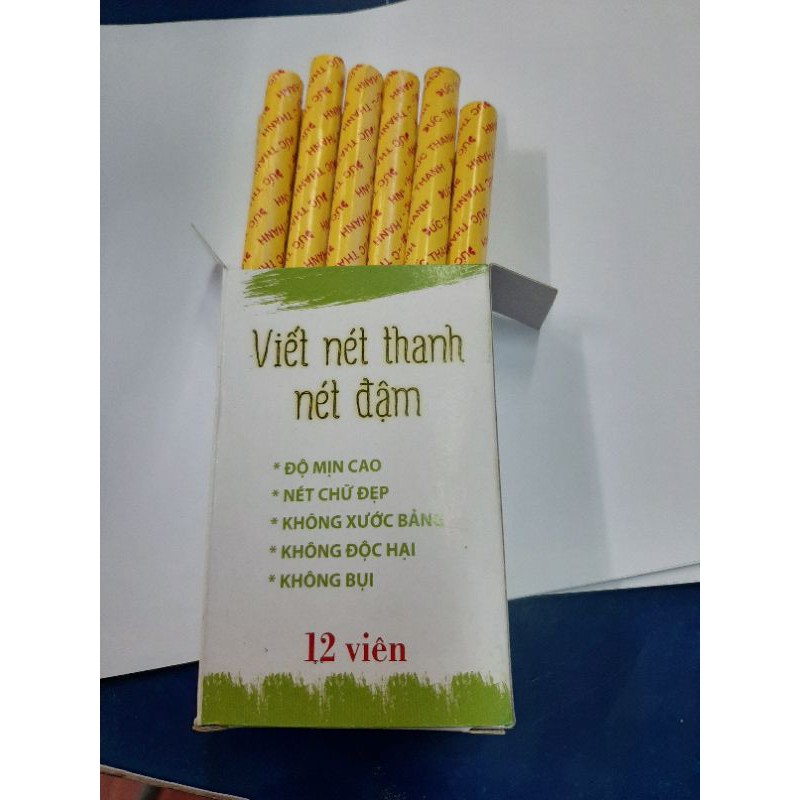 Hộp 12 viên phấn viết nét thanh nét đậm đức thanh cao cấp