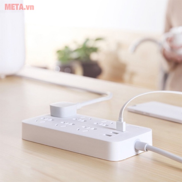 Ổ Cắm Điện Thông Minh Xiaomi Power Trip , 6 cổng 220v , 3 USB  Sạc điện thoại iPhone Samsung Oppo , an toàn , chống cháy