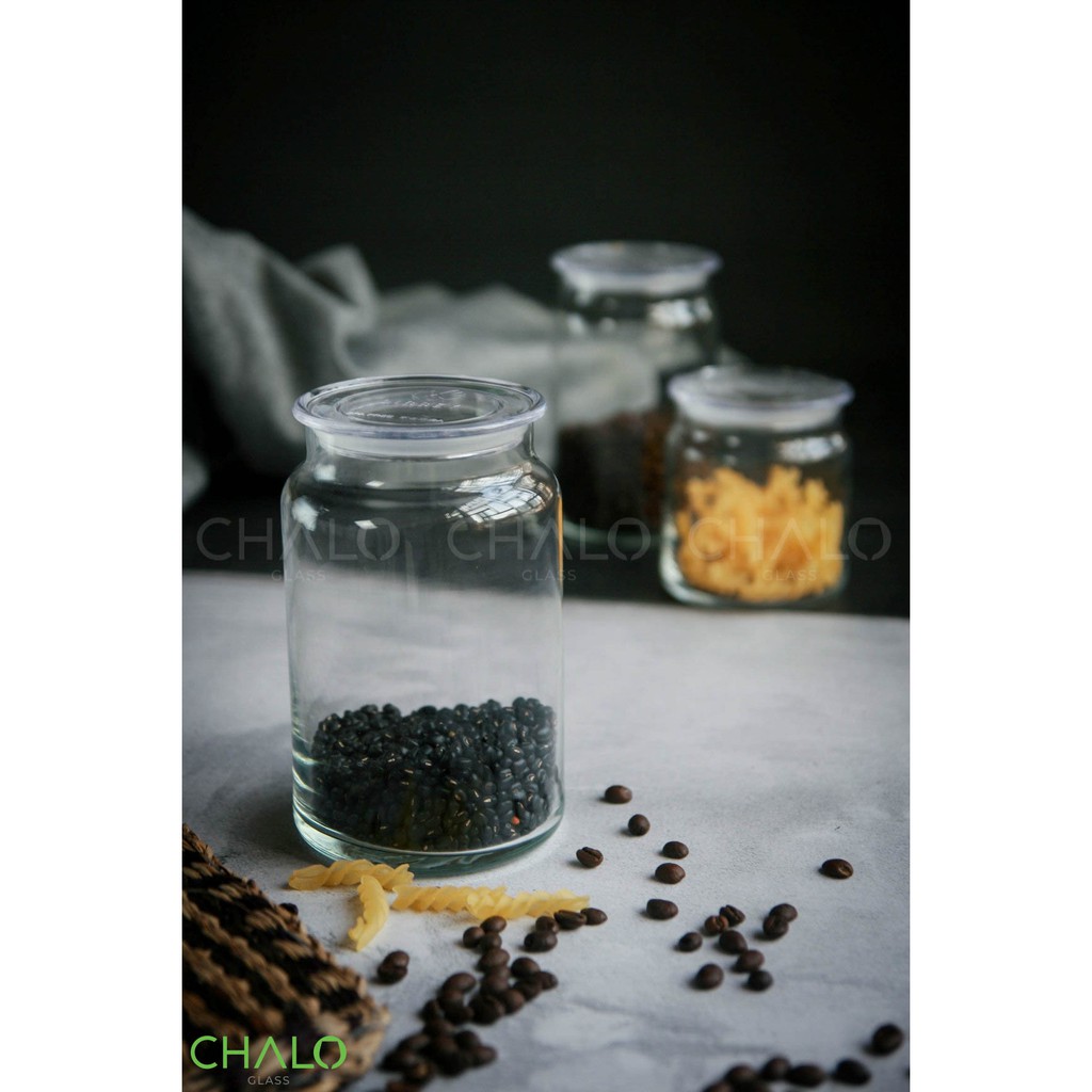 [Chính hãng] Hũ thủy tinh Libbey Classic nắp nhựa 500-750-1000ml